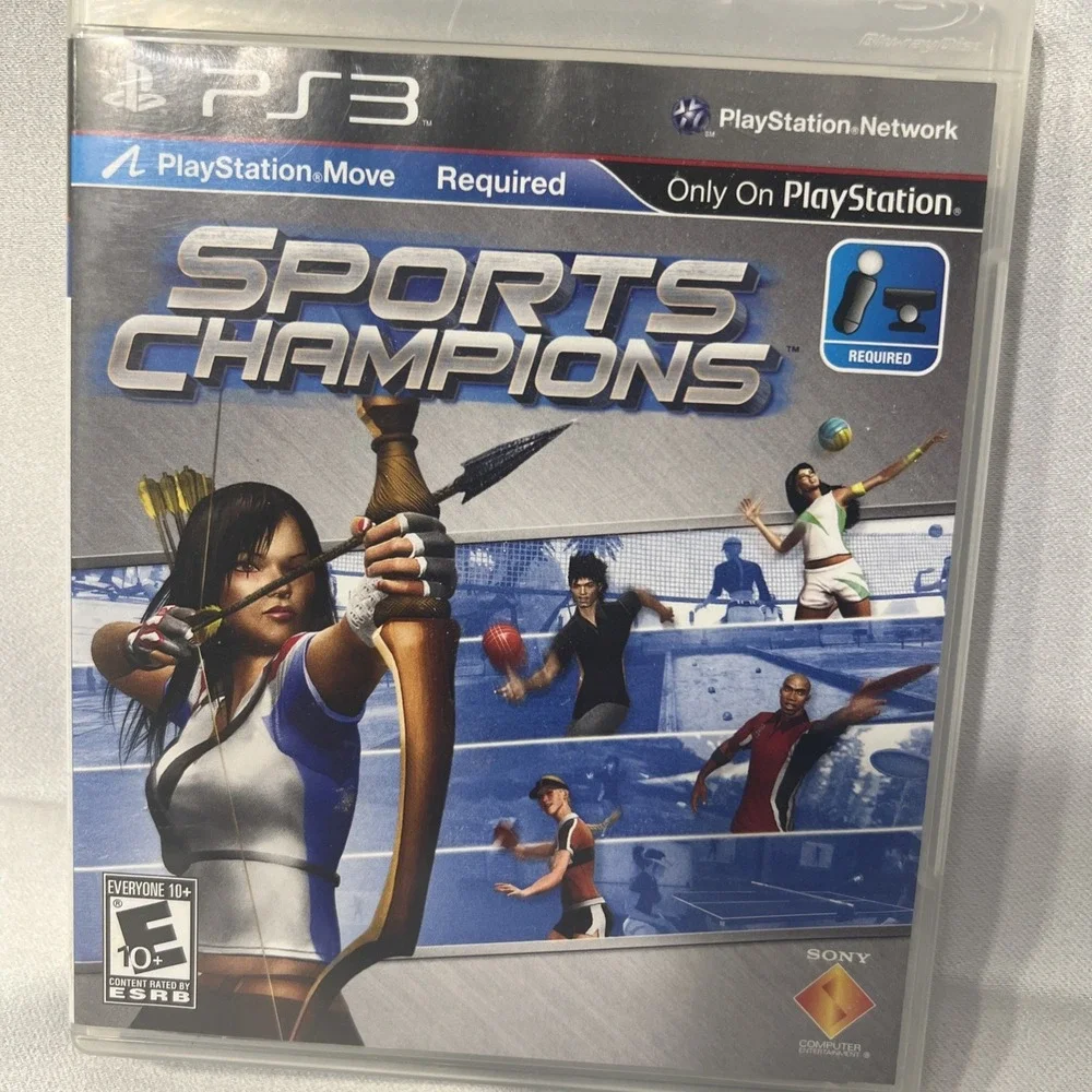 Sony Sports Champions PS3 Game Unisex OS Blue PlayStation Move Required 2010